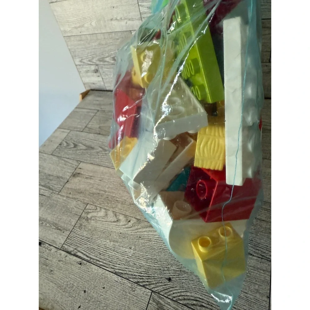Bag full of Lego Duplo‎ Lot of Loose Pieces Multicolor Used Legos Toys Kids 20+